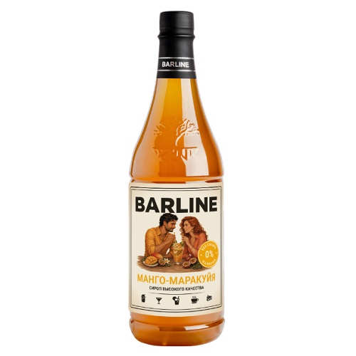 Barline сироп Манго-Маракуйя, без сахара, ПЭТ, 1л